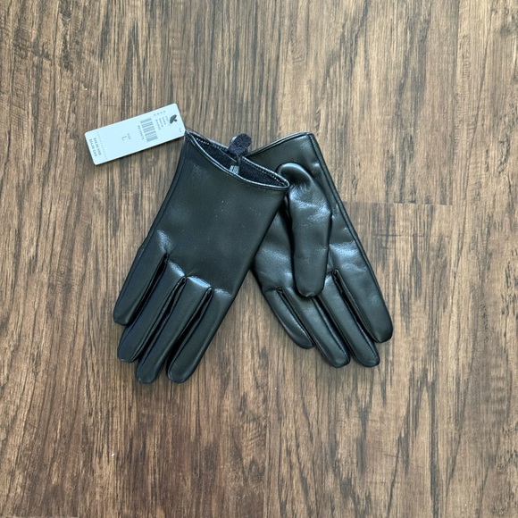 Anthropologie Maeve short faux- leather texting gloves - Picture 4 of 14